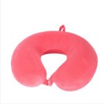 U-shaped pillow Vertical Ribbed Solid Color Memory Foam U-Shaped Pillow