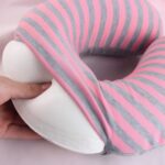 U-shaped pillow Single-Sided Striped Memory Foam U-Shaped Pillow