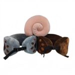 U-shaped pillow Memory Foam U-Shaped Pillow with Embroidered Animal Paw Print