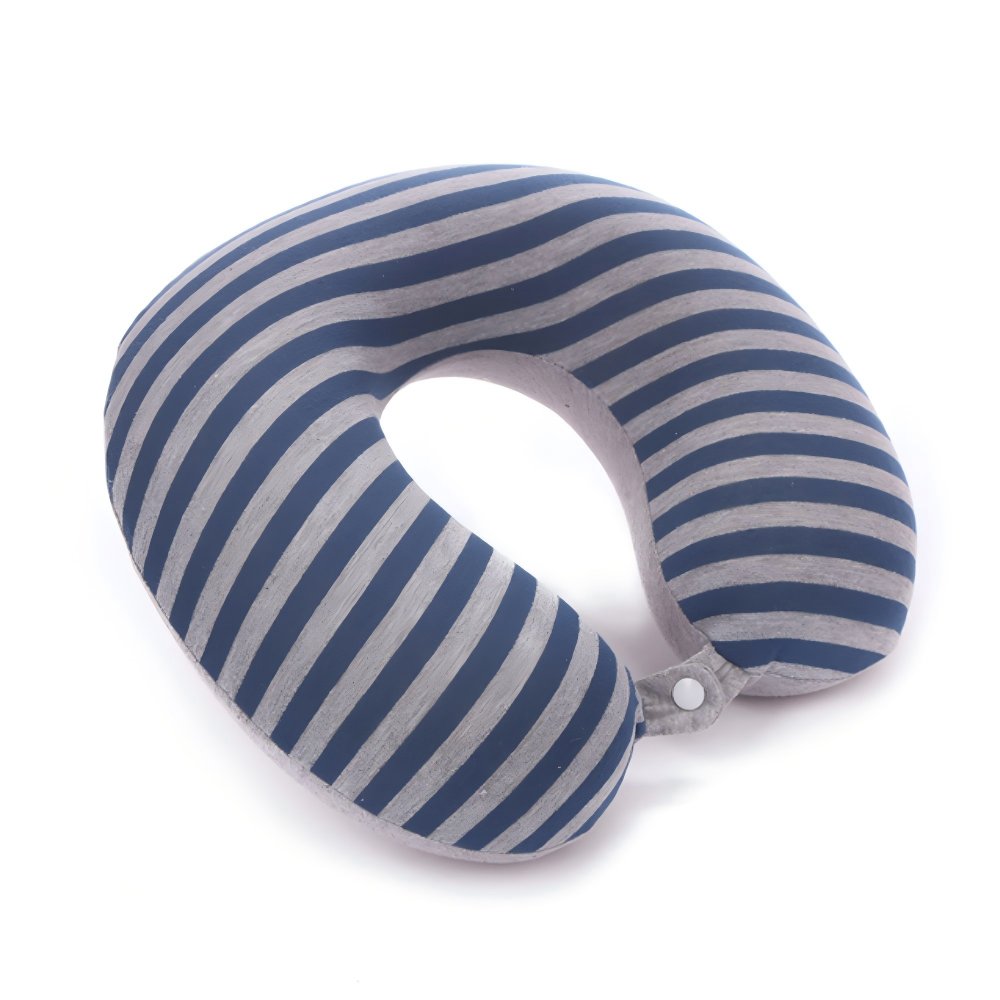 U-shaped pillow Single-Sided Striped Memory Foam U-Shaped Pillow