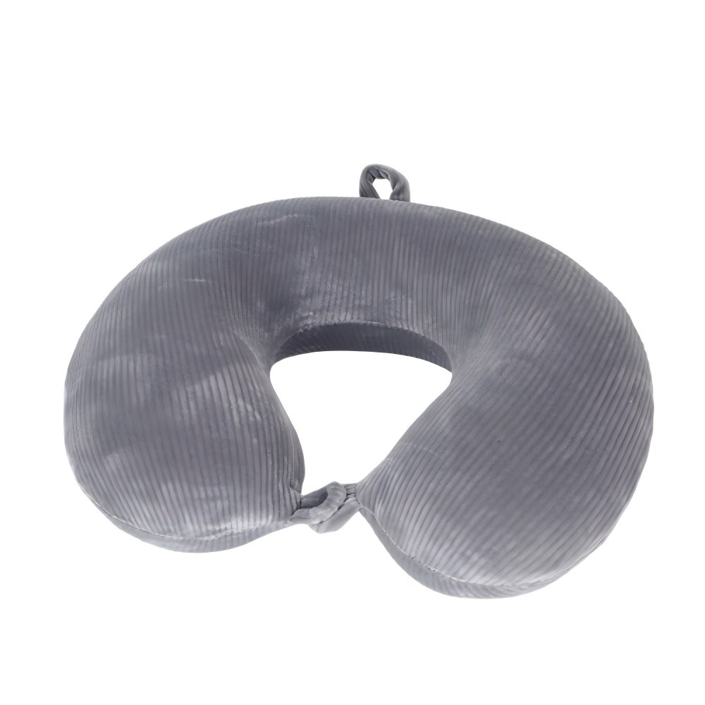 U-shaped pillow Vertical Ribbed Solid Color Memory Foam U-Shaped Pillow