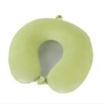 U-shaped pillow Vertical Ribbed Solid Color Memory Foam U-Shaped Pillow