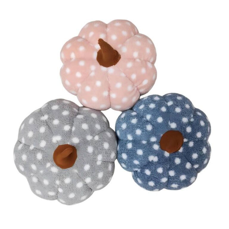 Throw Pillow Plush Polka-Dot Pumpkin Throw Pillow