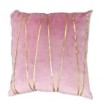 Throw Pillow Dutch Velvet Throw Pillow with Gold Piping