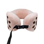 U-shaped pillow Memory Foam U-Shaped Pillow with Embroidered Animal Paw Print