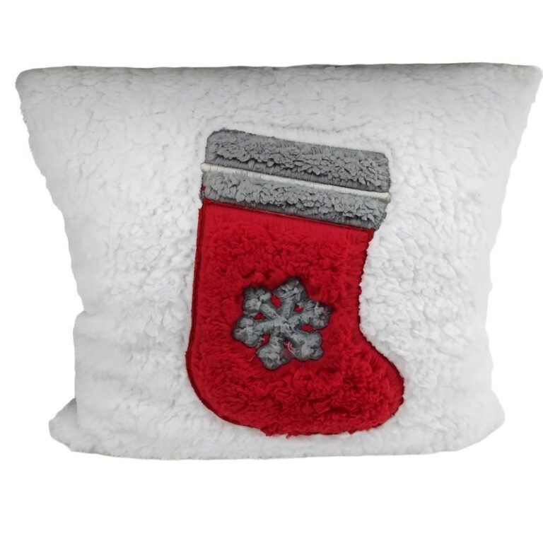 Throw Pillow Christmas Embroidered Throw Pillow