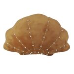 Throw Pillow Pearl-Embellished Seashell Throw Pillow