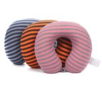 U-shaped pillow Single-Sided Striped Memory Foam U-Shaped Pillow