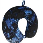 U-shaped pillow Blue & Black Tie-Dye Memory Foam U-Shaped Pillow