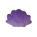 Throw Pillow Pearl-Embellished Seashell Throw Pillow